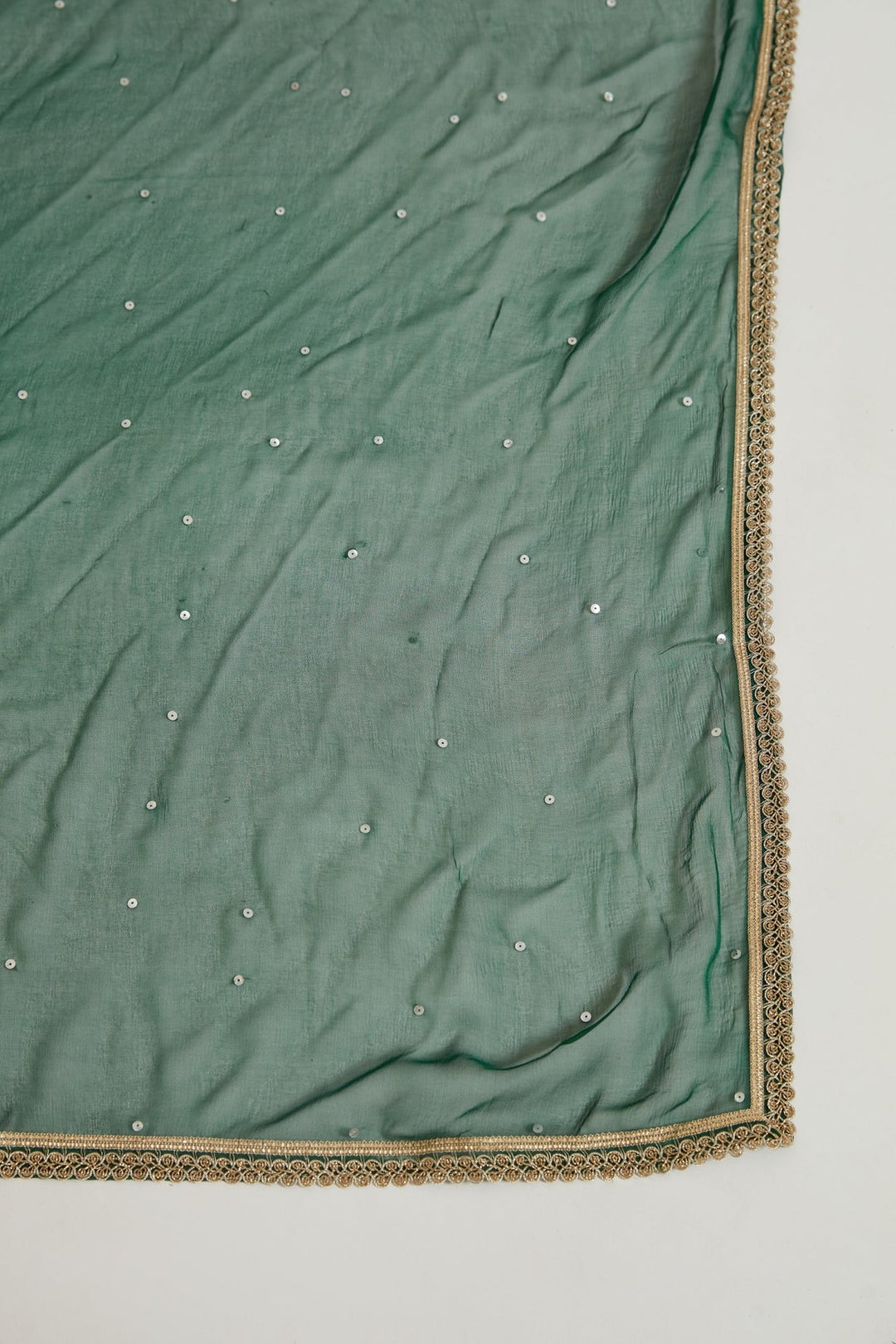 Neerus Yellow Chinon Anarkali Gown - detail view 3