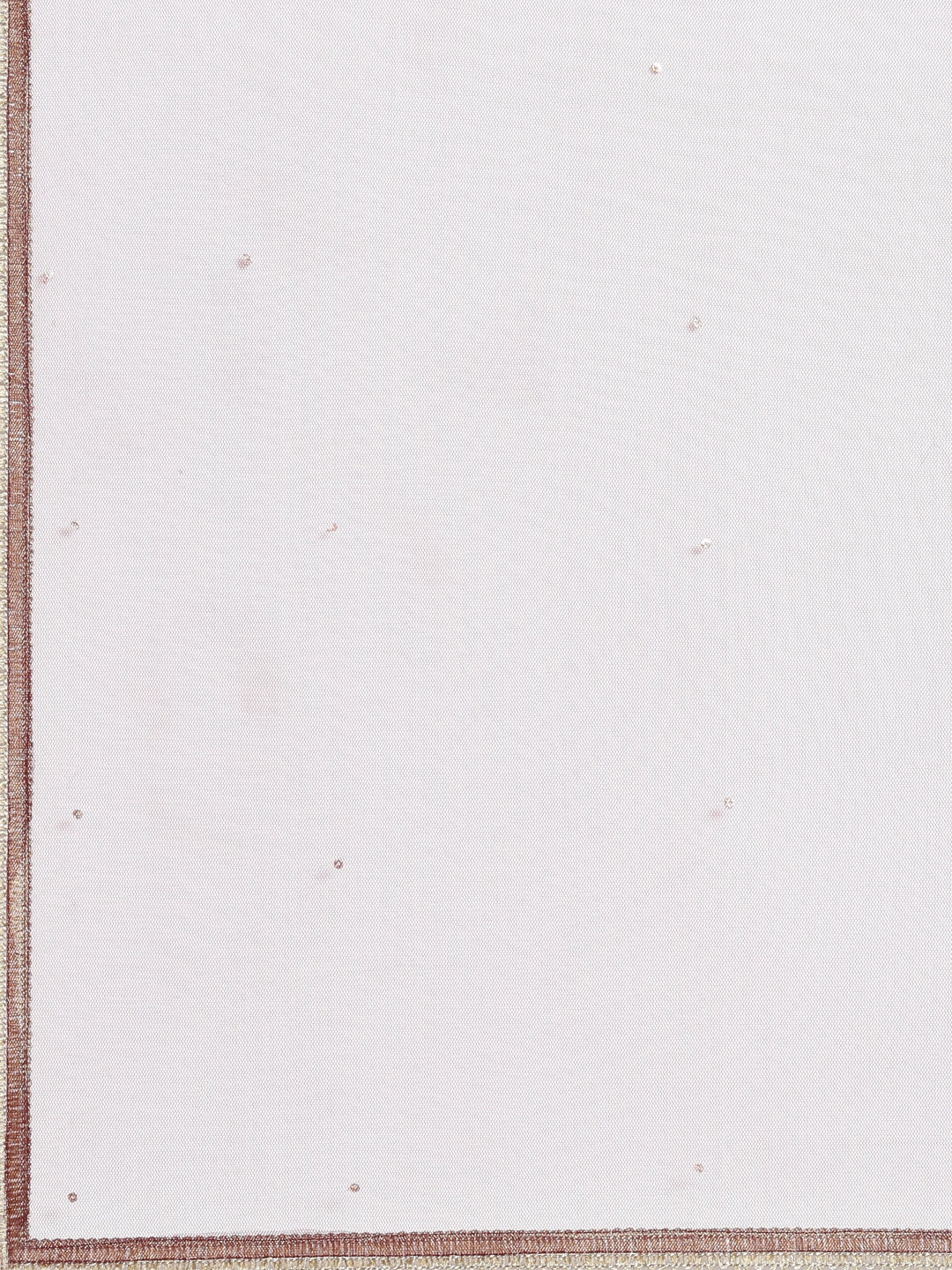 Neerus Brown silk embroidered maxi dress with dupatta - detail view 4
