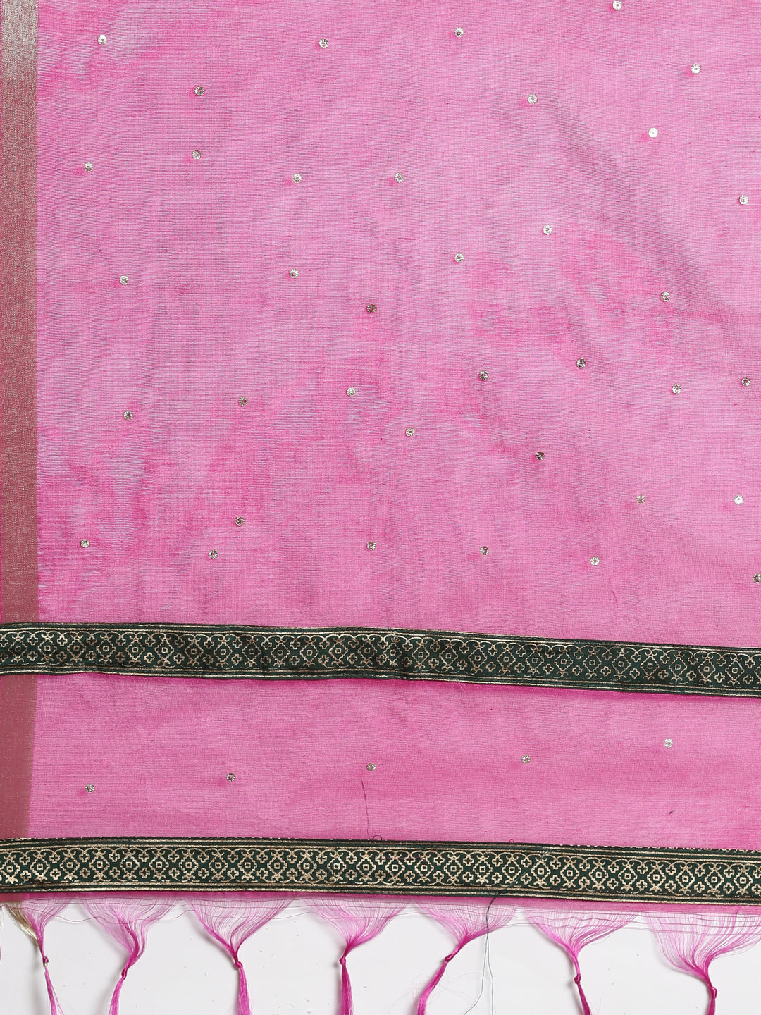 Neerus Green silk kurta set - detail view 3