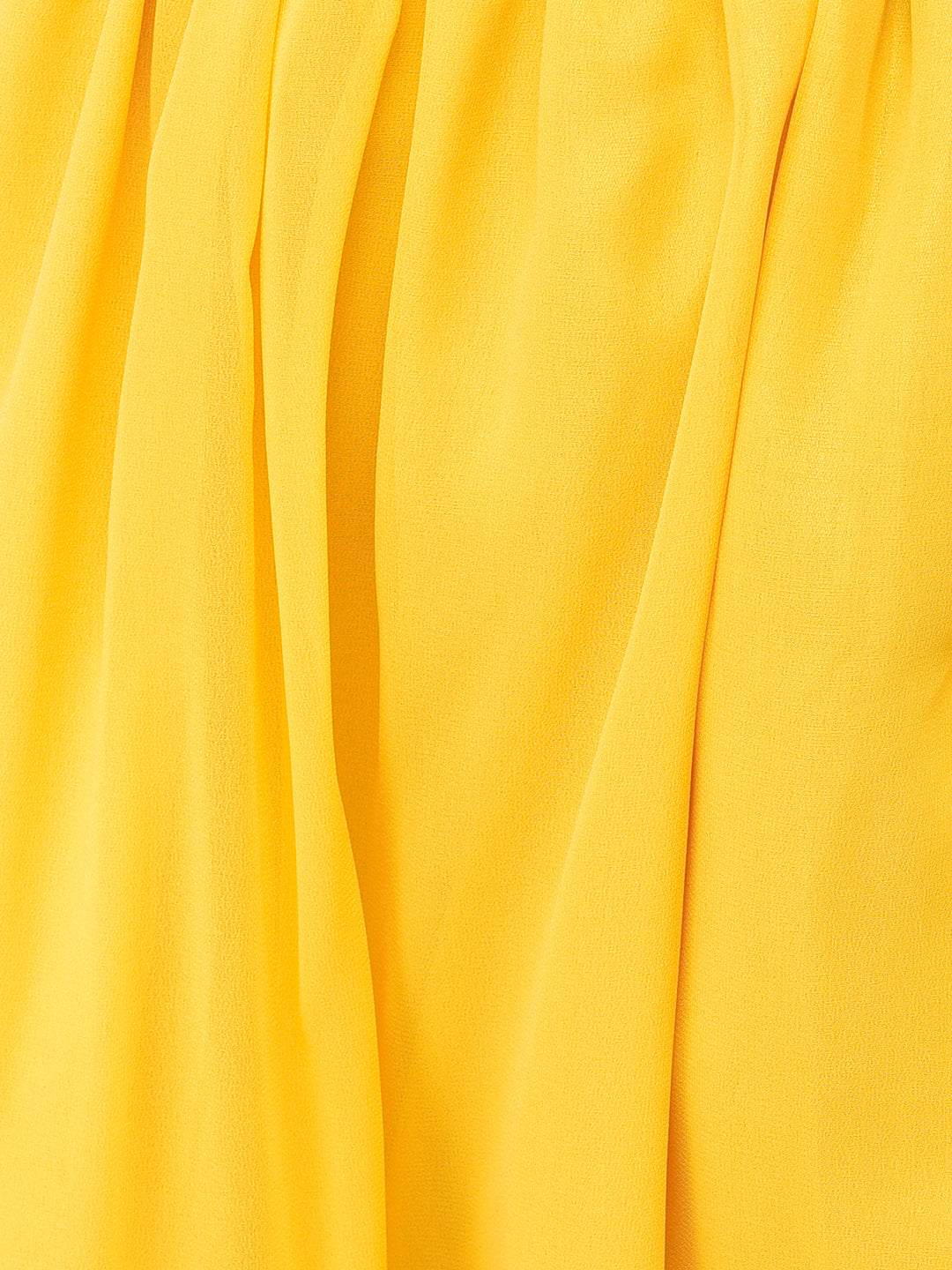 Neerus Yellow georgette printed palazzo set - detail view 5