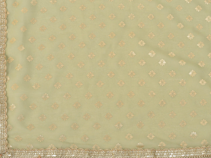 Neerus Green Georgette Embroidered Anarkali Suit Set - detail view 1