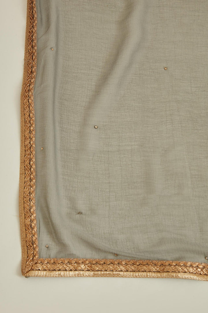 Neerus Pink Georgette Embroidered Kurta Set - detail view 2