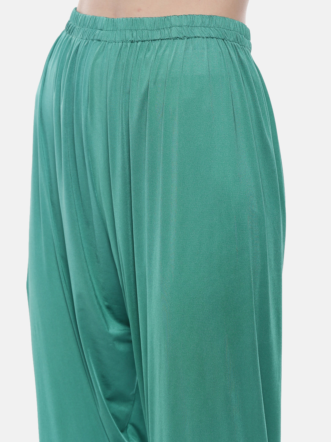 Neerus Green Georgette Embellished Anarkali Suit Set - detail view 5