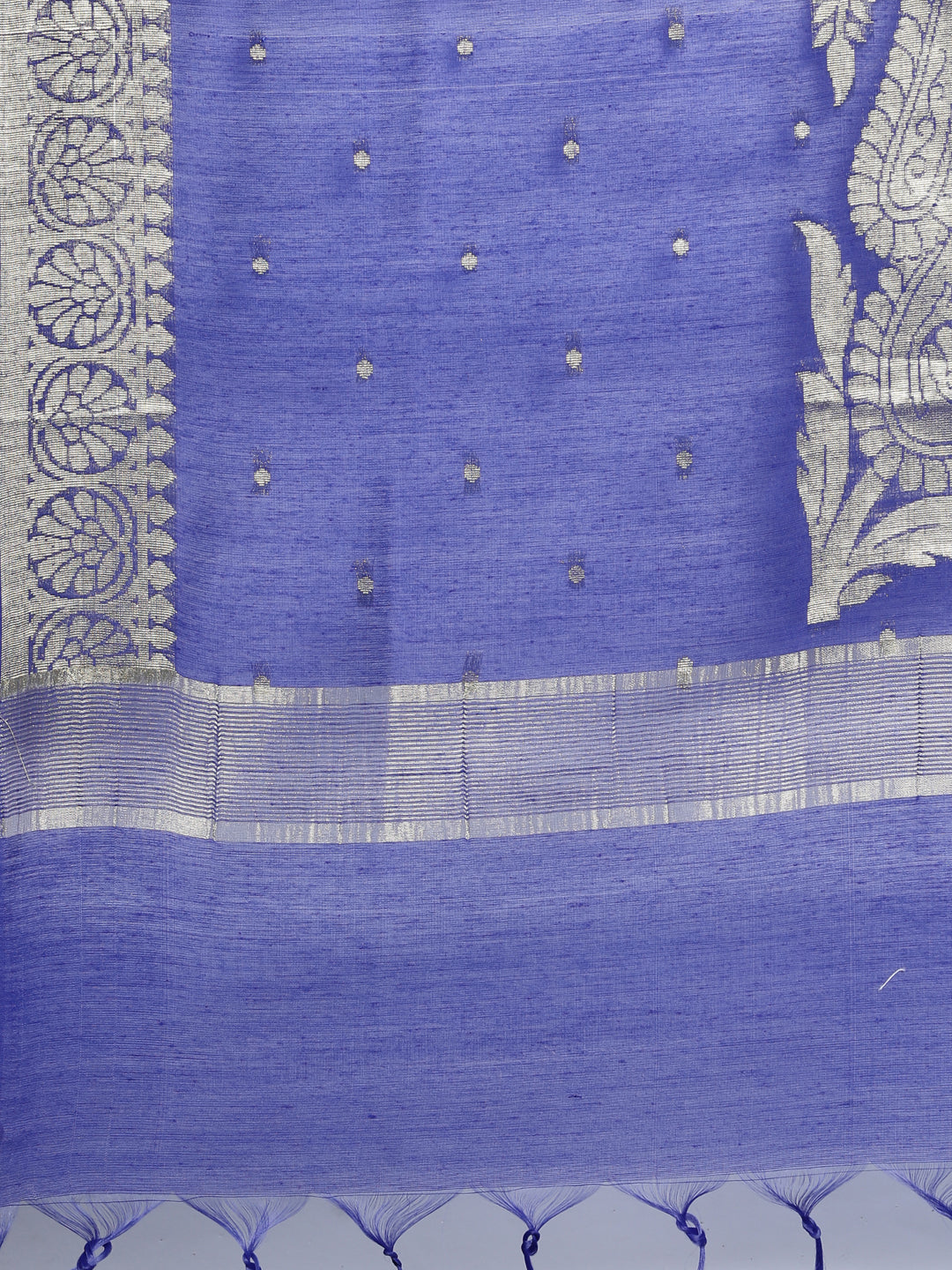 Neerus Pink Chanderi Cotton Embroidered Anarkali Kurta Set - detail view 3
