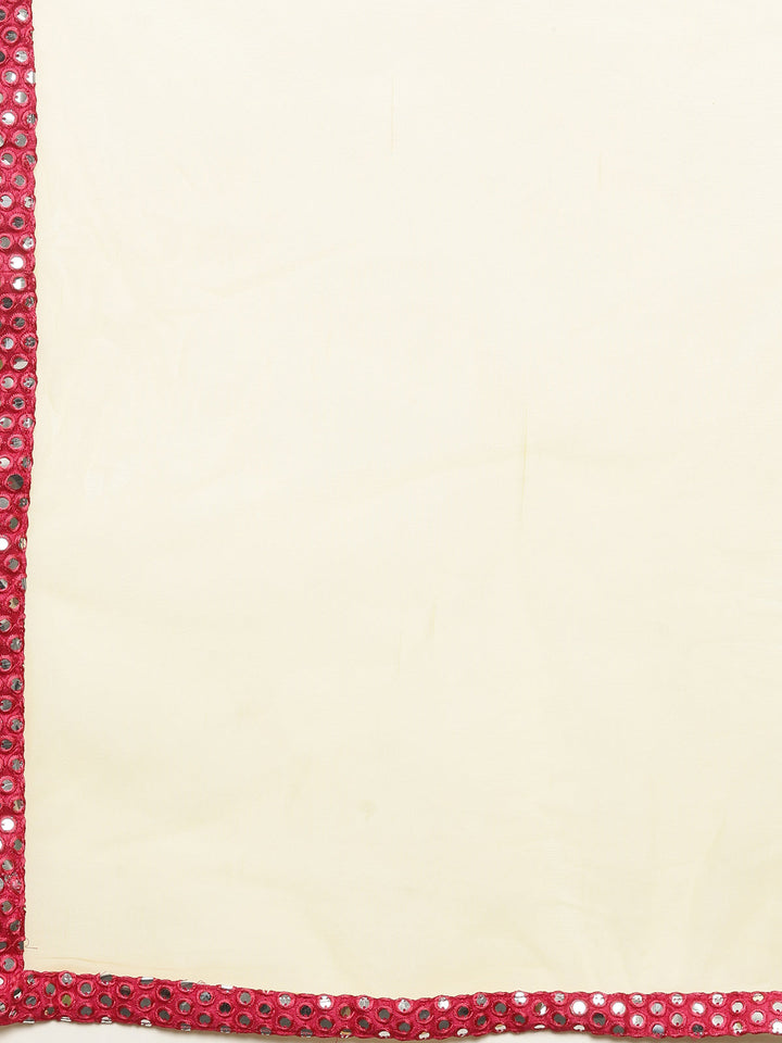 Neerus Pink georgette embellished lehenga set - back view