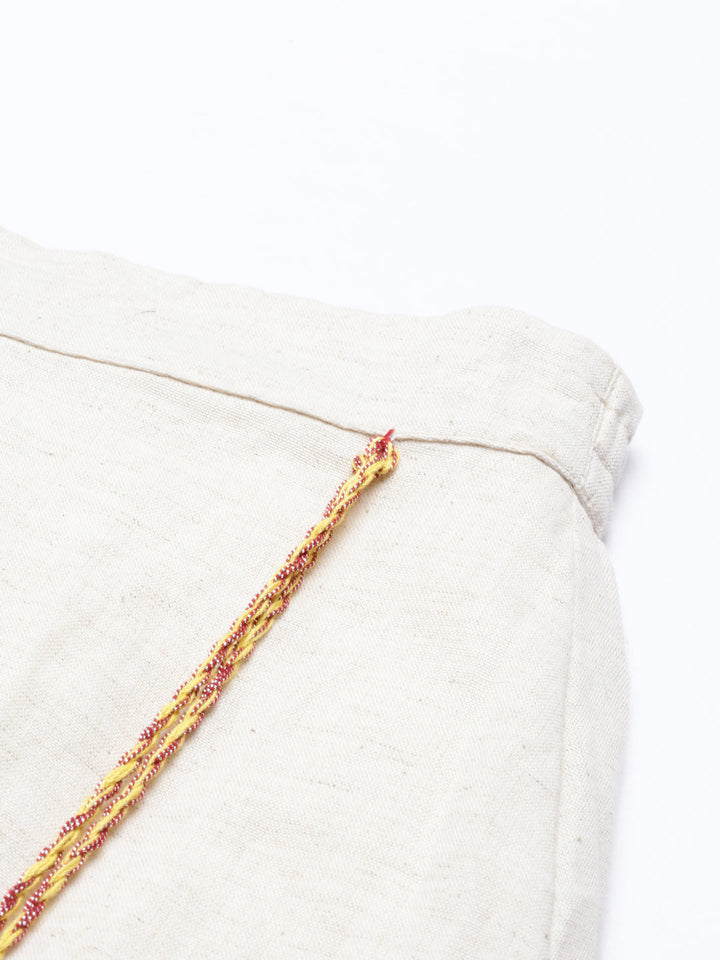Neerus White rayon solid kurti crop top - detail view 4