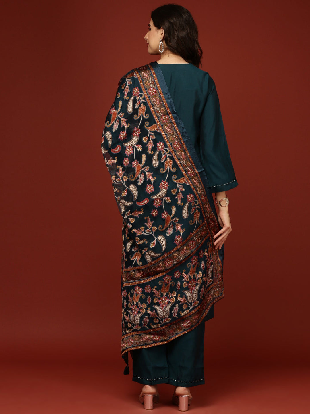 Neerus Blue modal suit set - side view