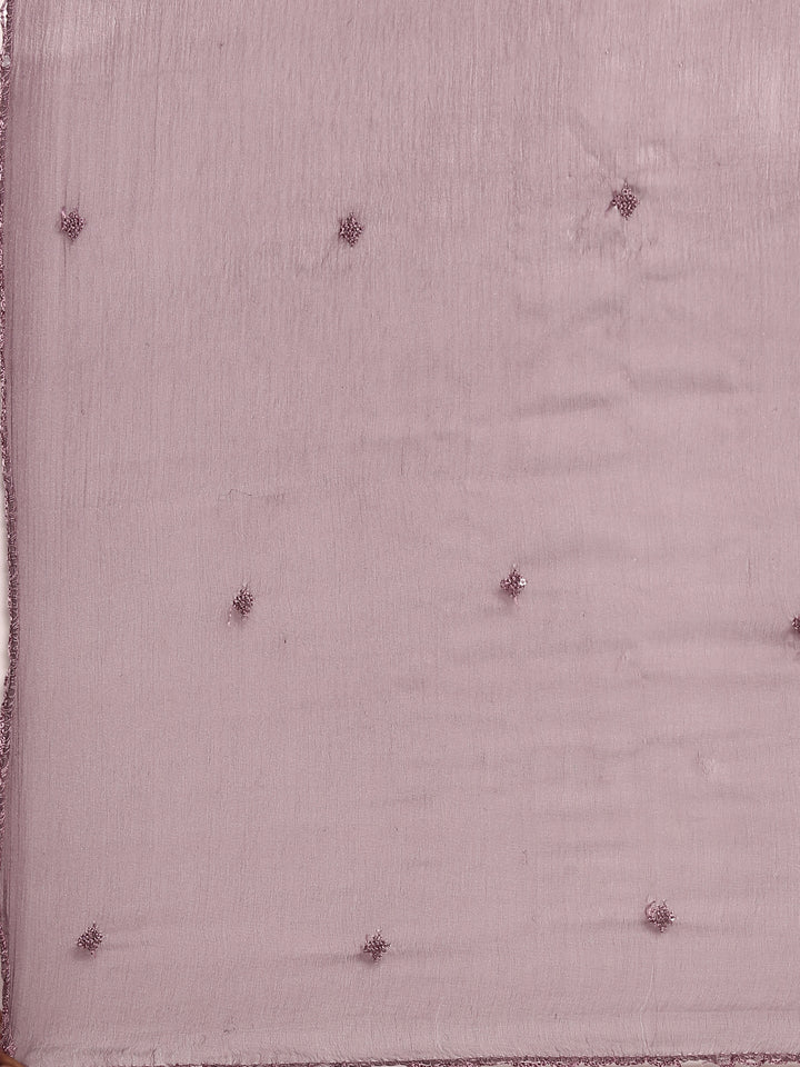 Neerus Purple chinon solid suit set - detail view 4
