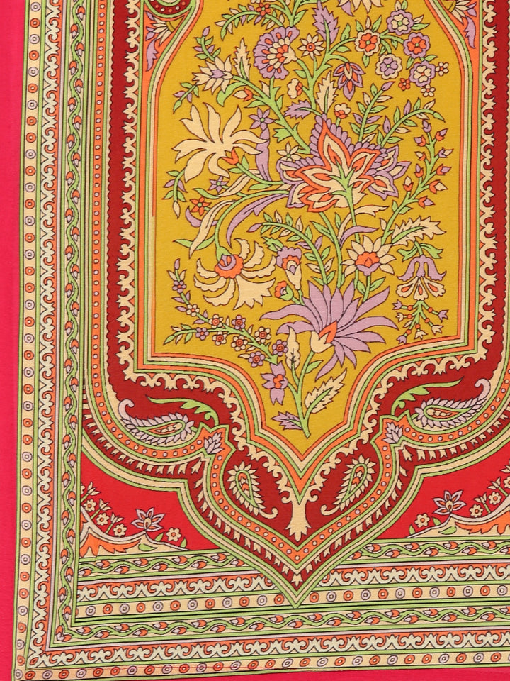 Rani Pink Crepe Digital Print Three Piece Set