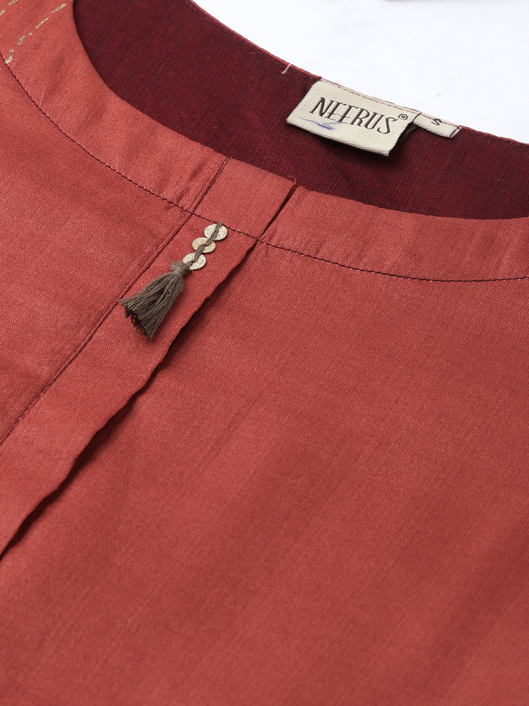 Neerus Printed high-low kurti - side view
