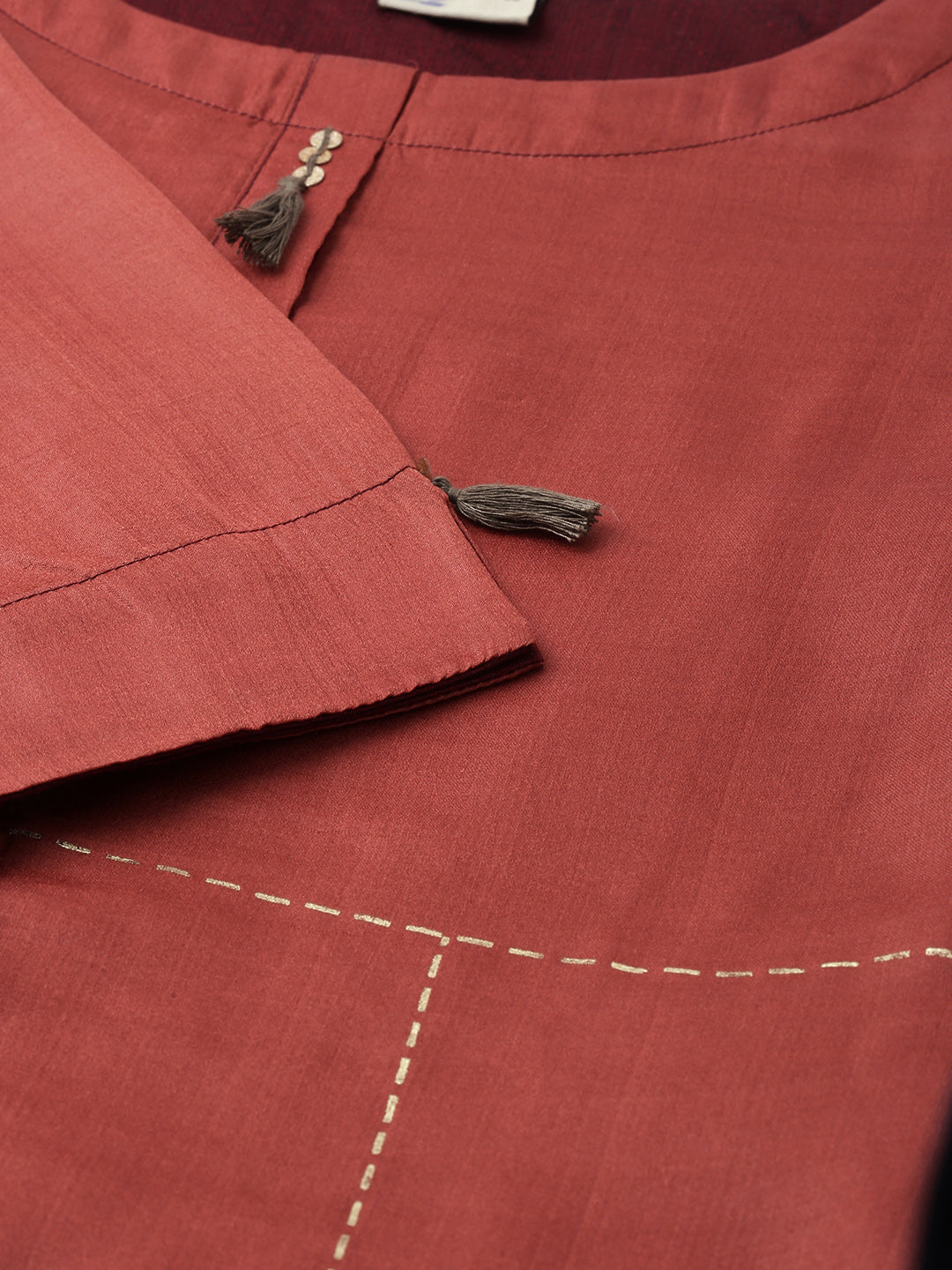 Neerus Printed high-low kurti - detail view 1