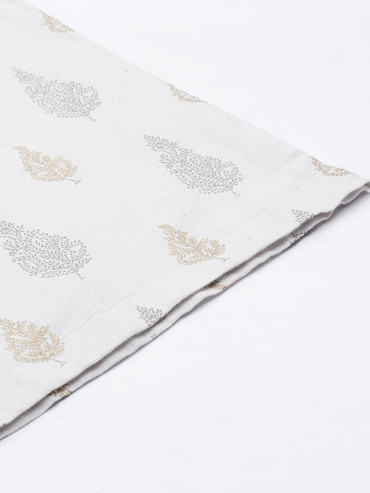 Neerus Grey cotton printed palazzo - detail view 4