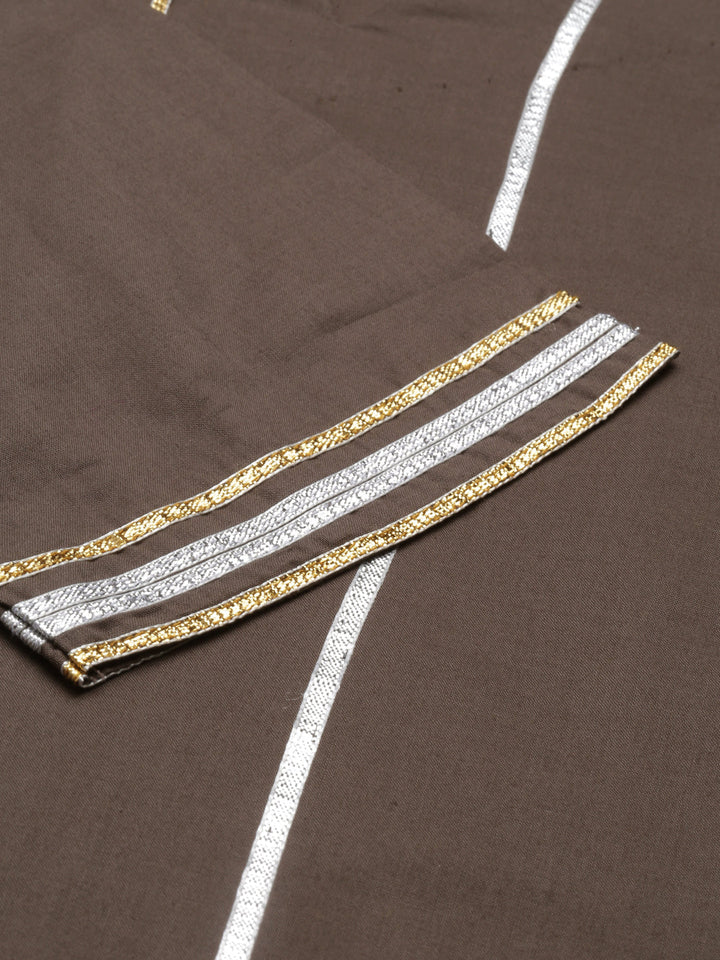 Neerus Green Rayon Solid Kurta Set - detail view 4