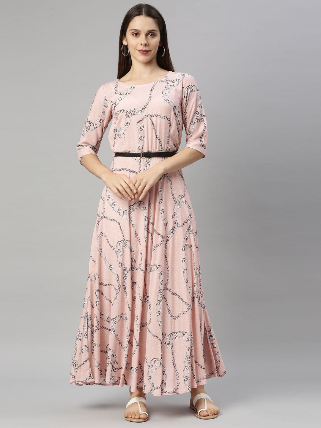 Neerus Orange rayon solid kurti - detail view 3