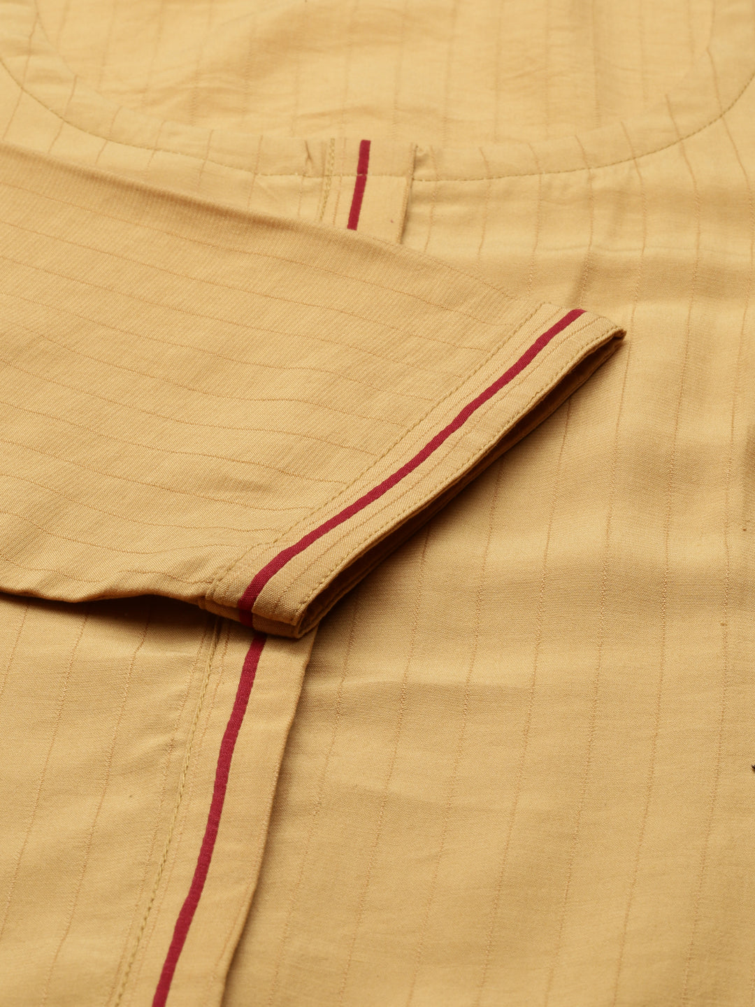 Neerus Yellow Rayon Embellished Straight Kurta - detail view 3