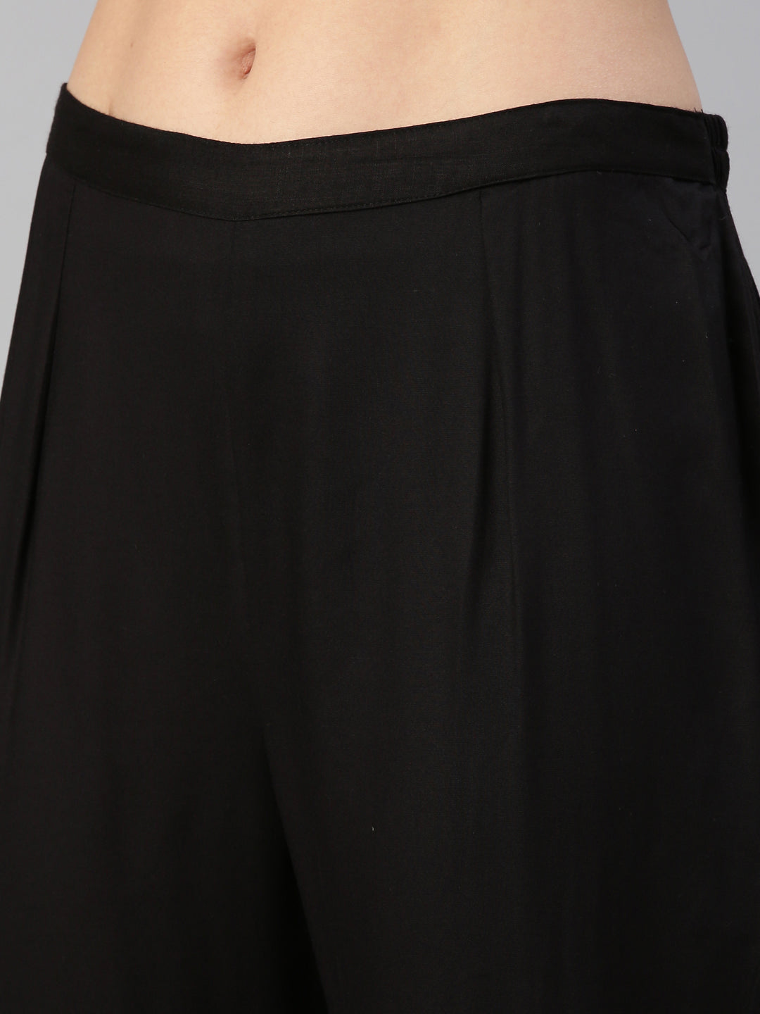 Neerus Beige viscose rayon embellished kurti - detail view 6
