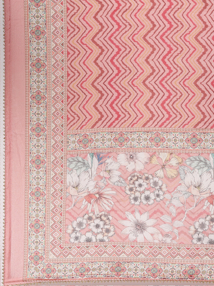Neerus Ethnic thread embroidered sharara set kurta dupatta - detail view 4