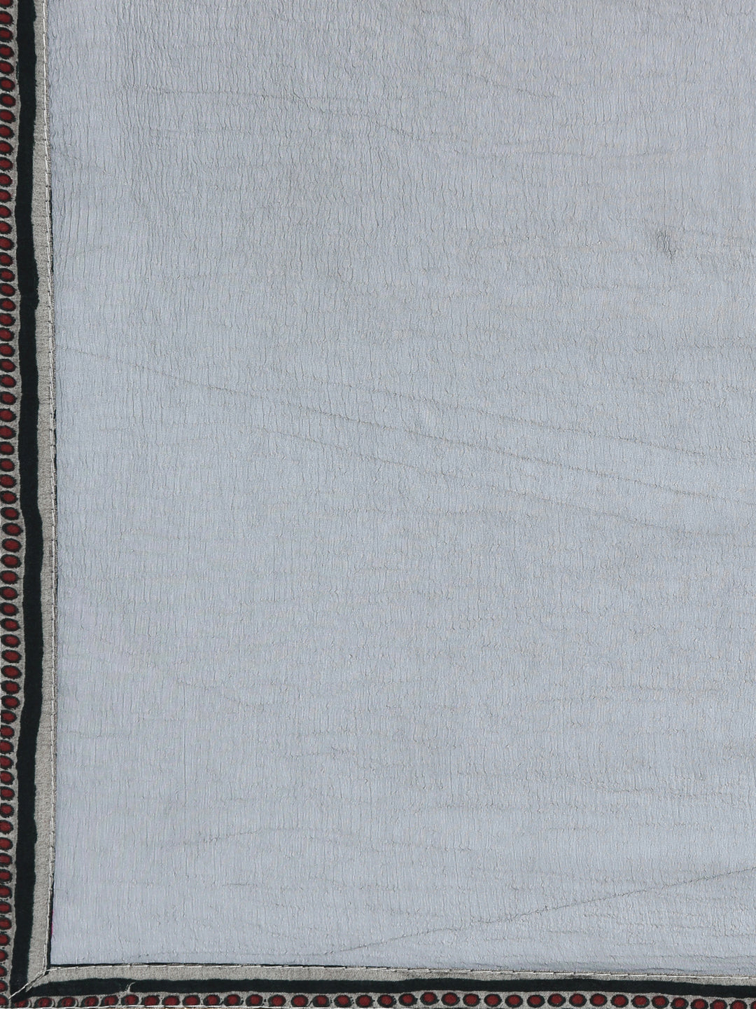 Neerus Green cotton printed kurta set with trouser and dupatta - detail view 3