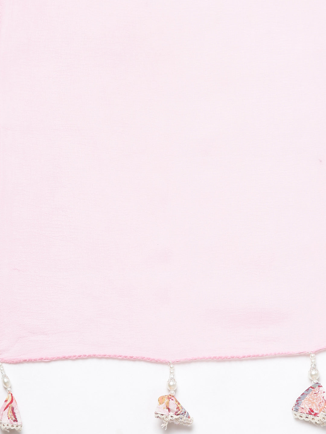 Neerus Pink printed floral straight suit set - detail view 4