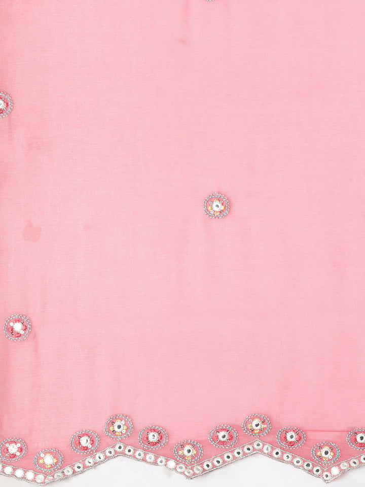 Neerus Beige Panelled Straight Printed Kurti And Sharara With Dupatta