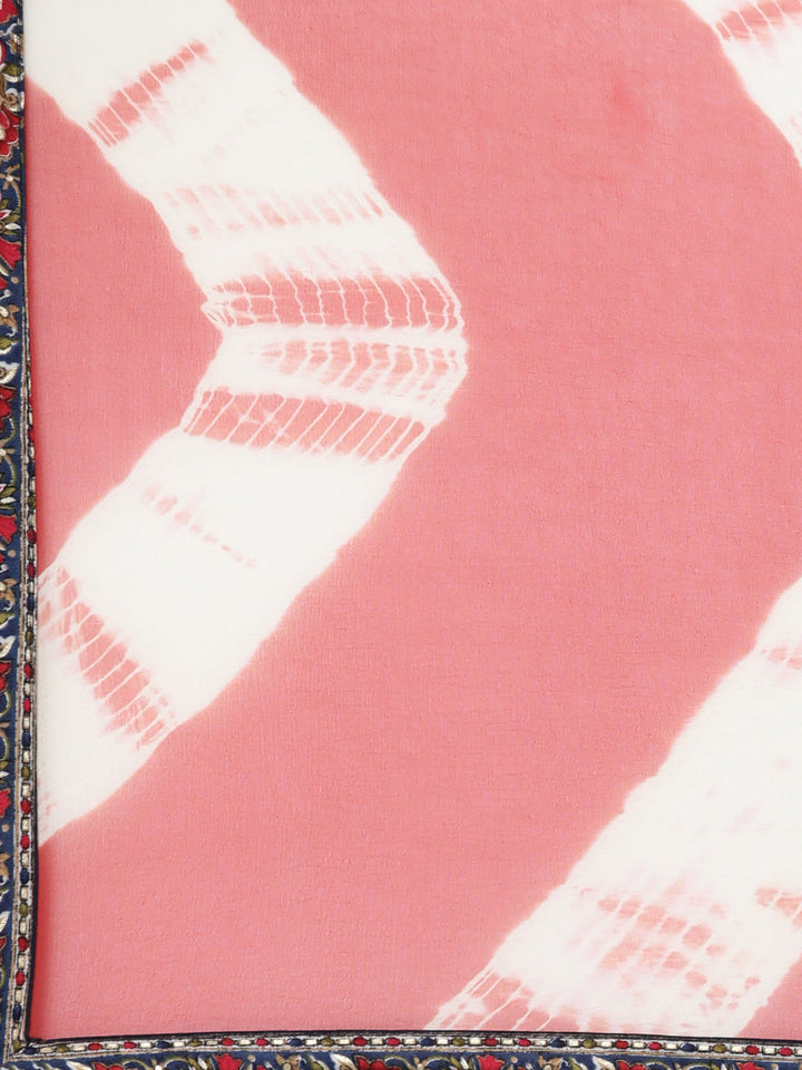 Neerus Blue cotton printed kurta set - detail view 4