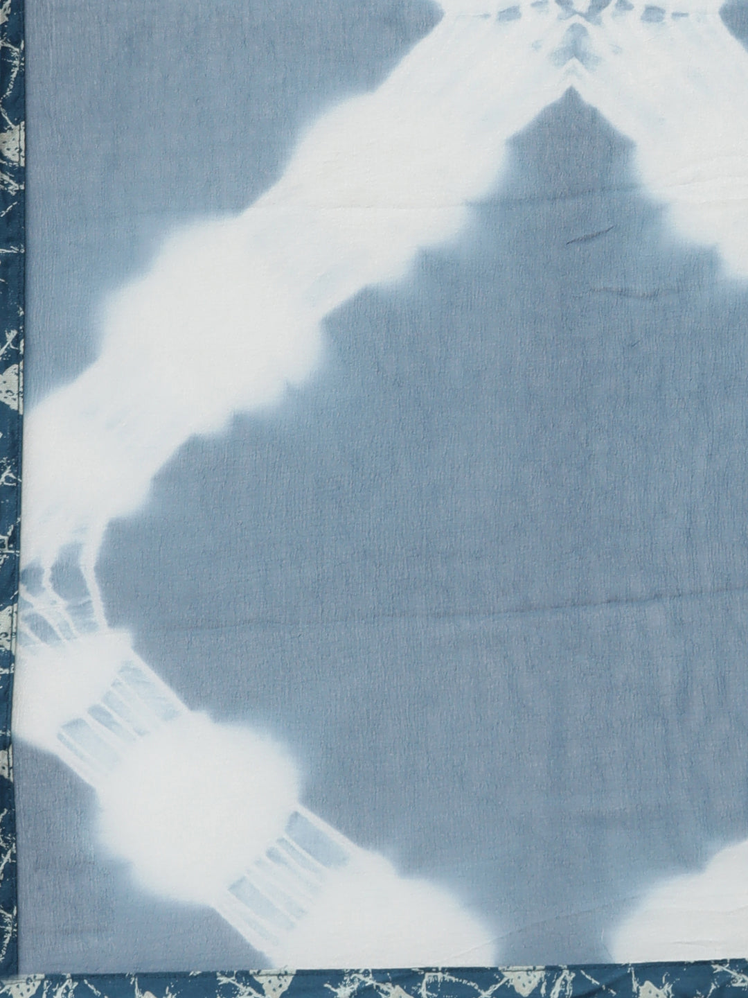 Neerus Blue Viscose Rayon Printed Anarkali Kurta Set - detail view 4