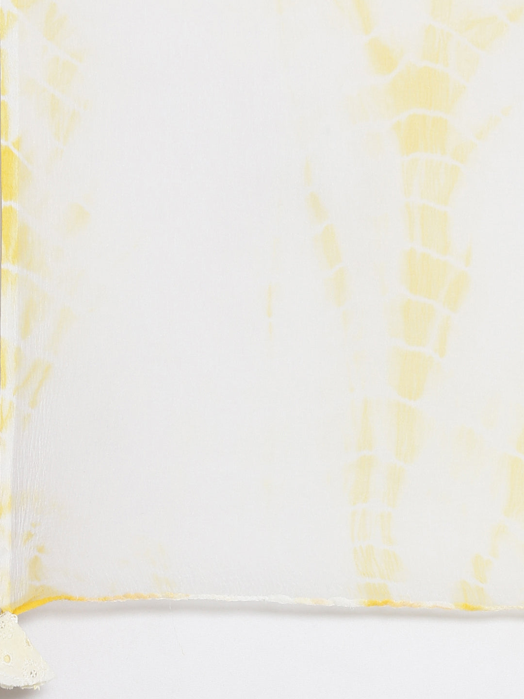 Neerus Yellow cotton solid kurta set with trouser and dupatta - detail view 4