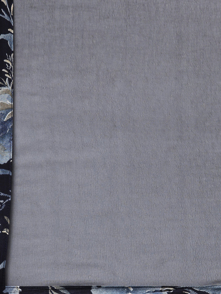 Neerus Blue printed floral suit set - detail view 4