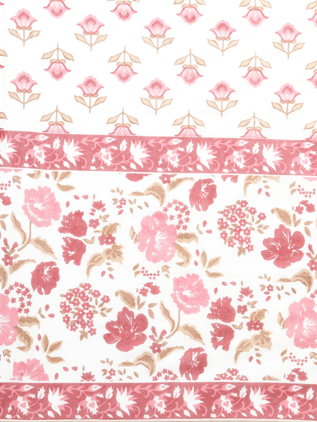 Neerus Pink cotton printed suit set - detail view 4