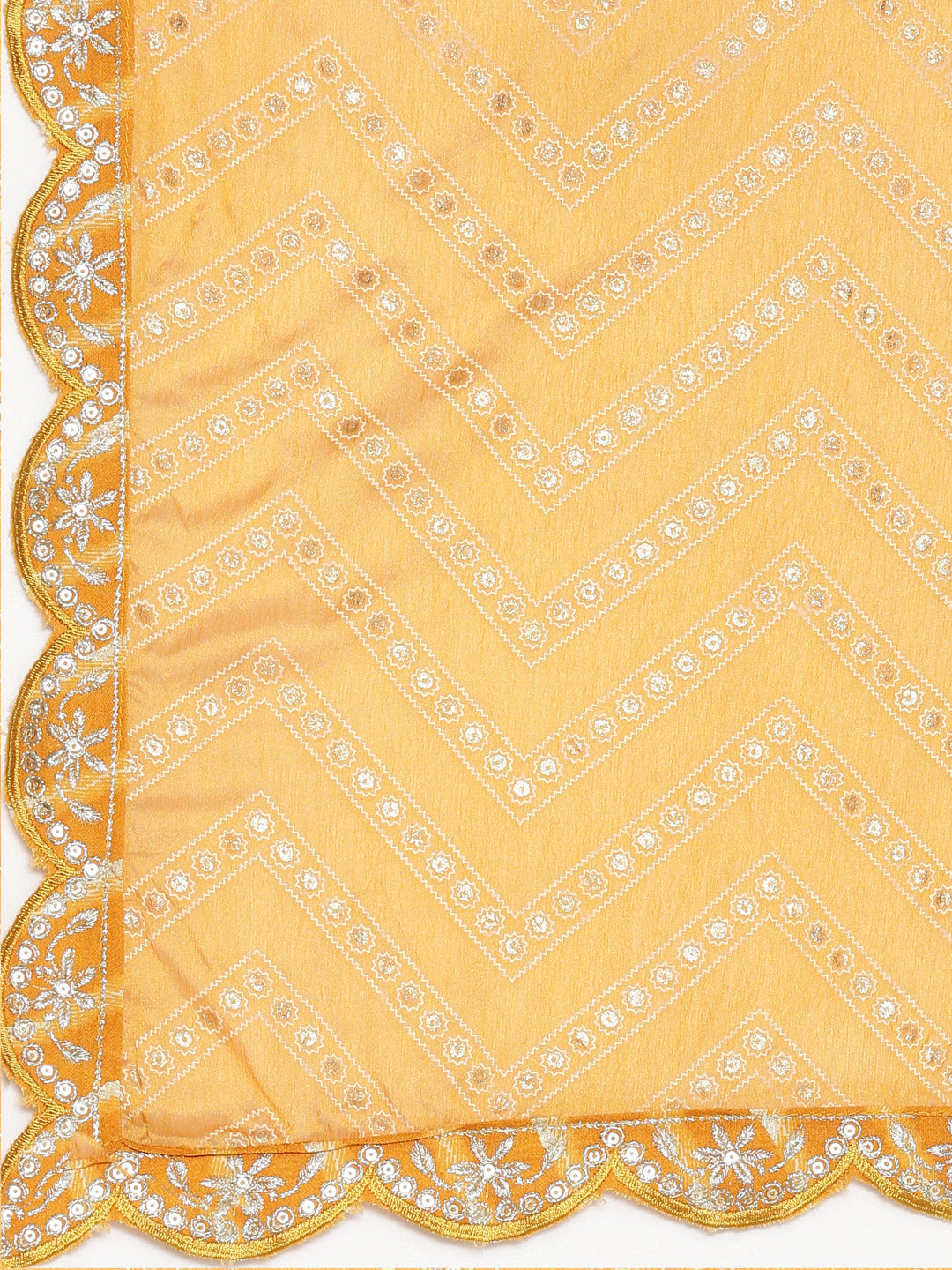 Neerus Yellow Georgette Printed Sharara Set - detail view 4