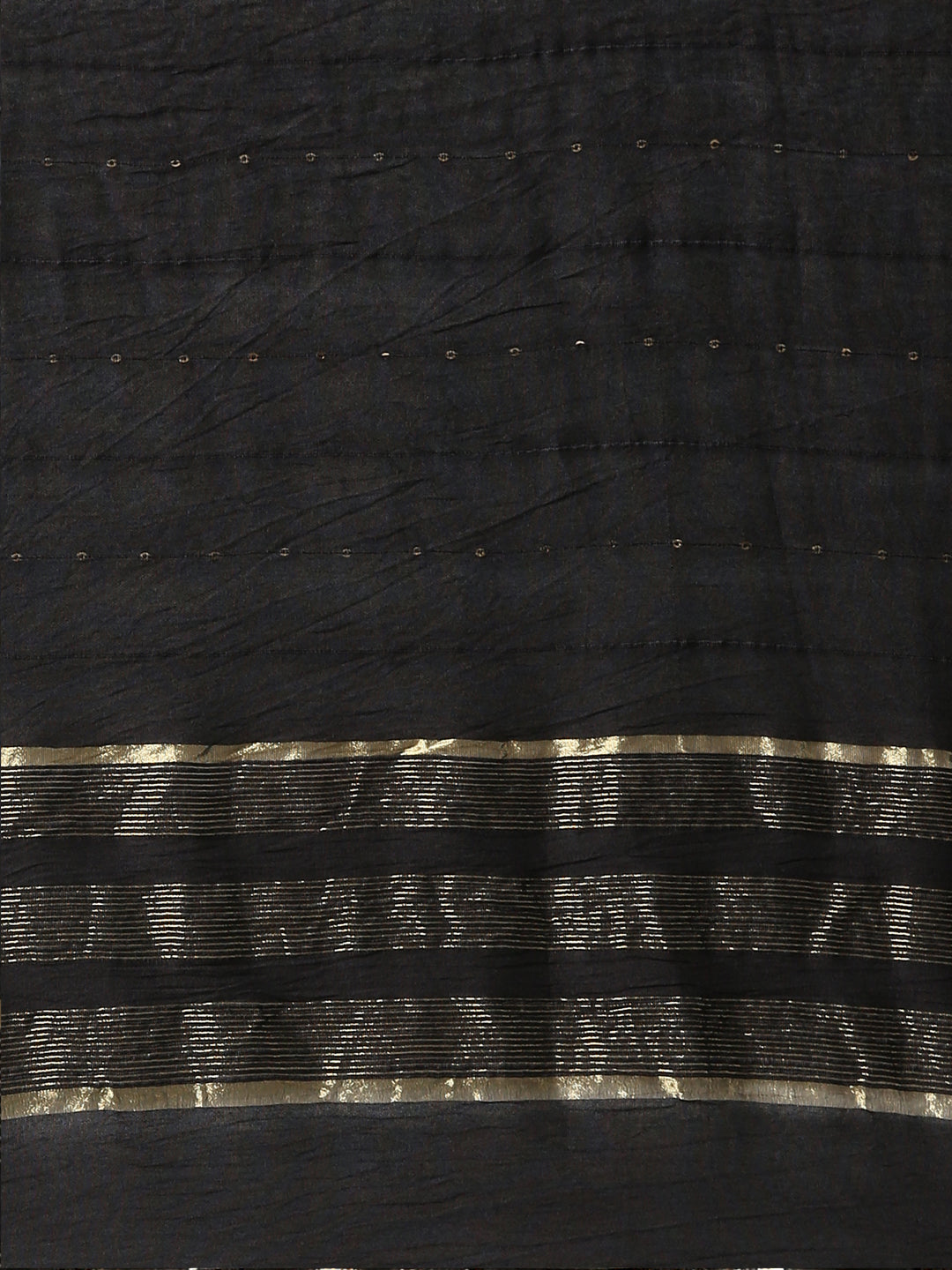 Neerus Black printed straight kurta set with dupatta - detail view 4