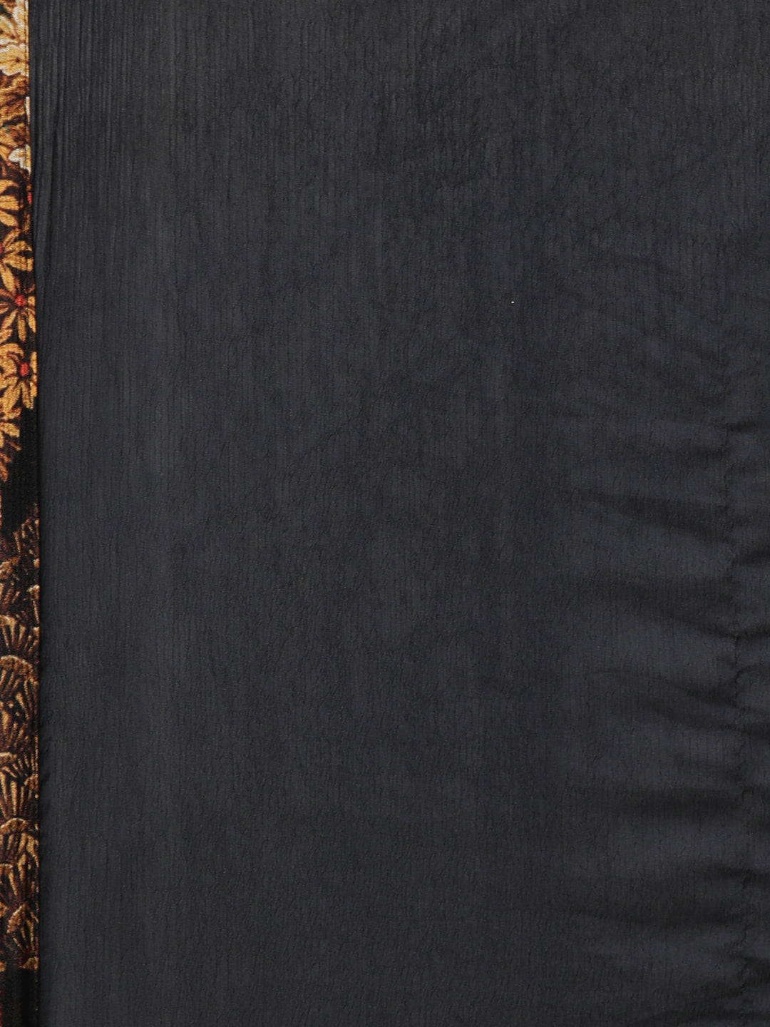 Neerus Gold printed floral flared dress - detail view 3