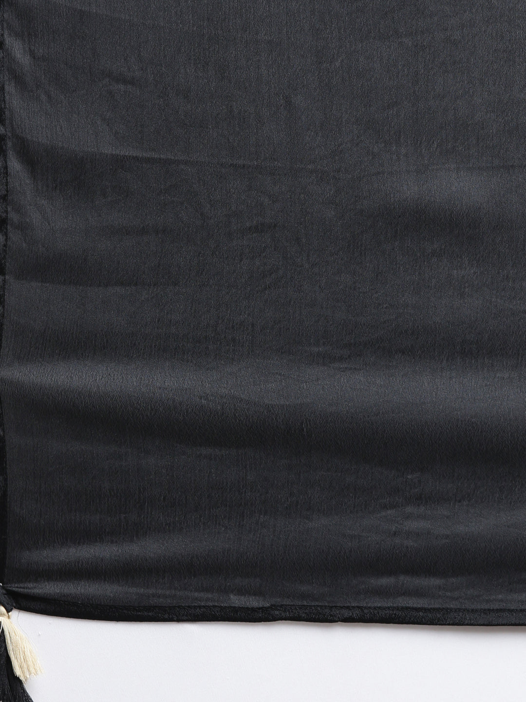 Neerus Black floral printed straight suit set - detail view 4