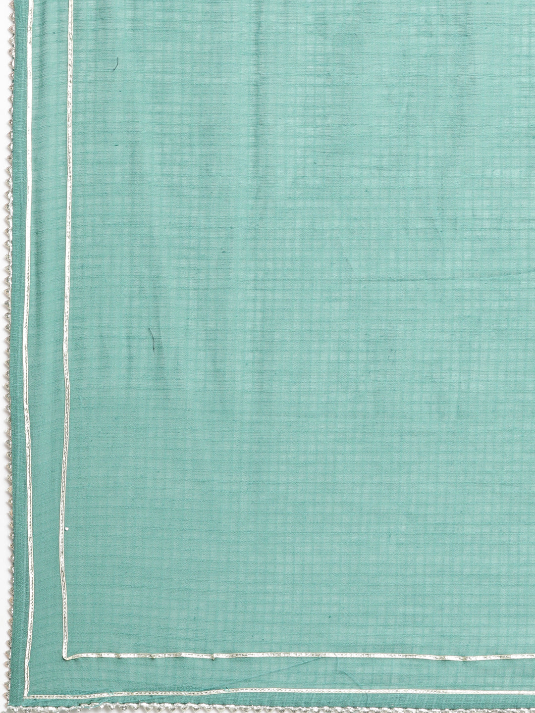 Neerus Green printed striped straight suit set - detail view 4