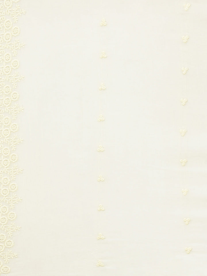 Neerus Yellow Solid Straight Kurta and Trousers With Dupatta