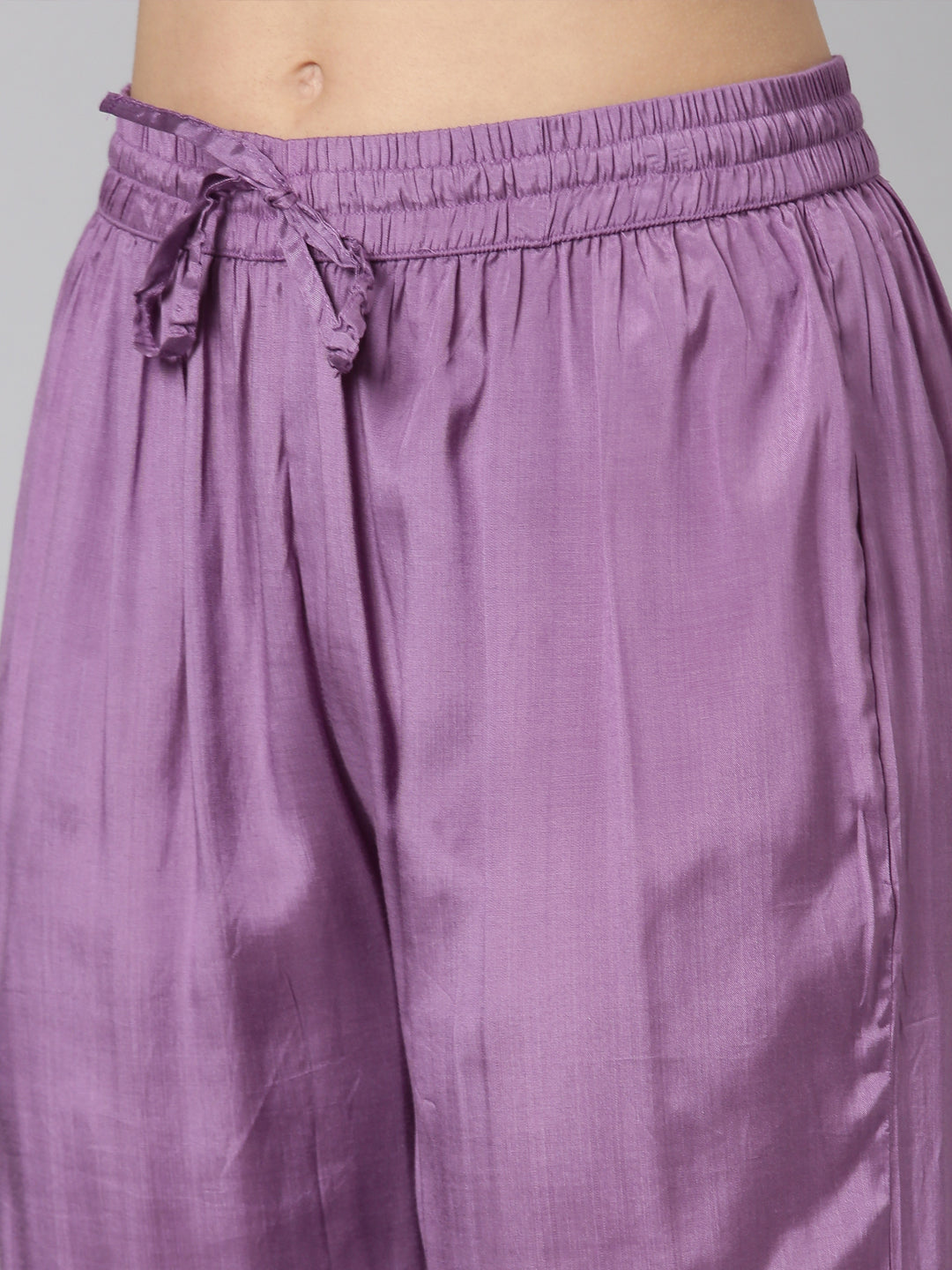 Neerus Purple tissue printed suit set - detail view 4