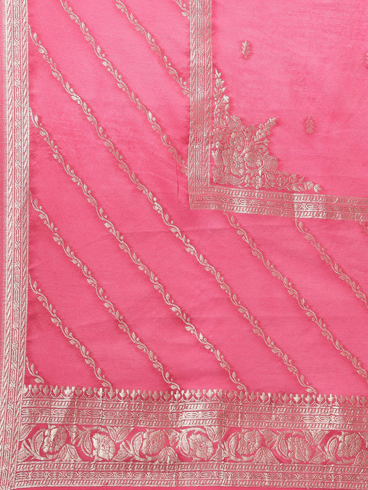 Neerus Maroon Solid Straight Kurta and Trousers With Dupatta