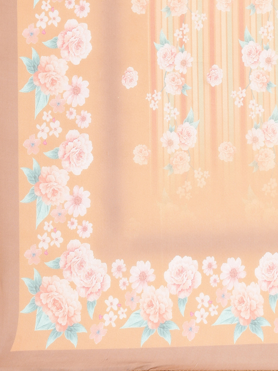 Neerus Yellow Jute Cotton Printed Suit Set - detail view 4