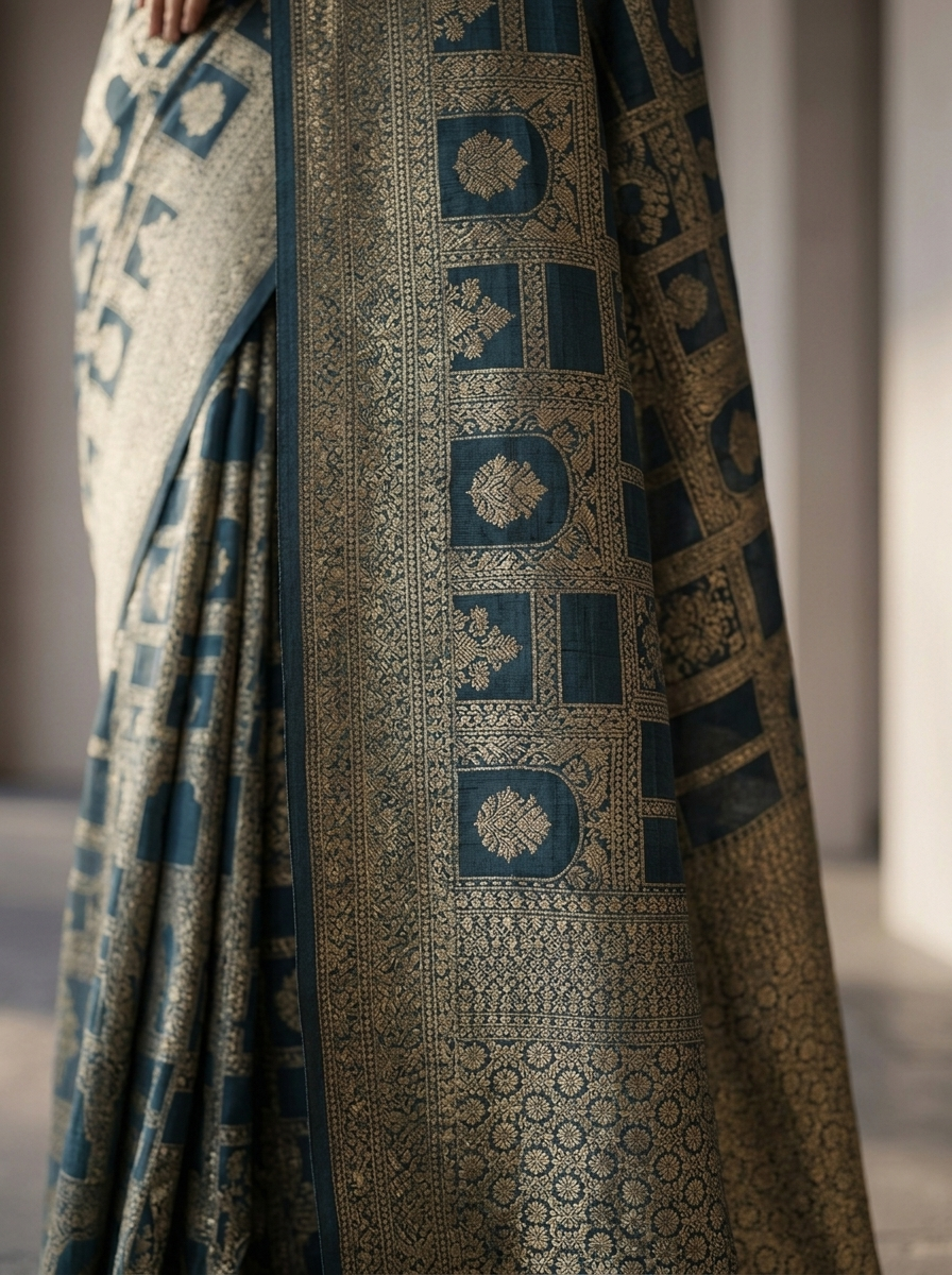 Peacock Banaras Weaved Saree