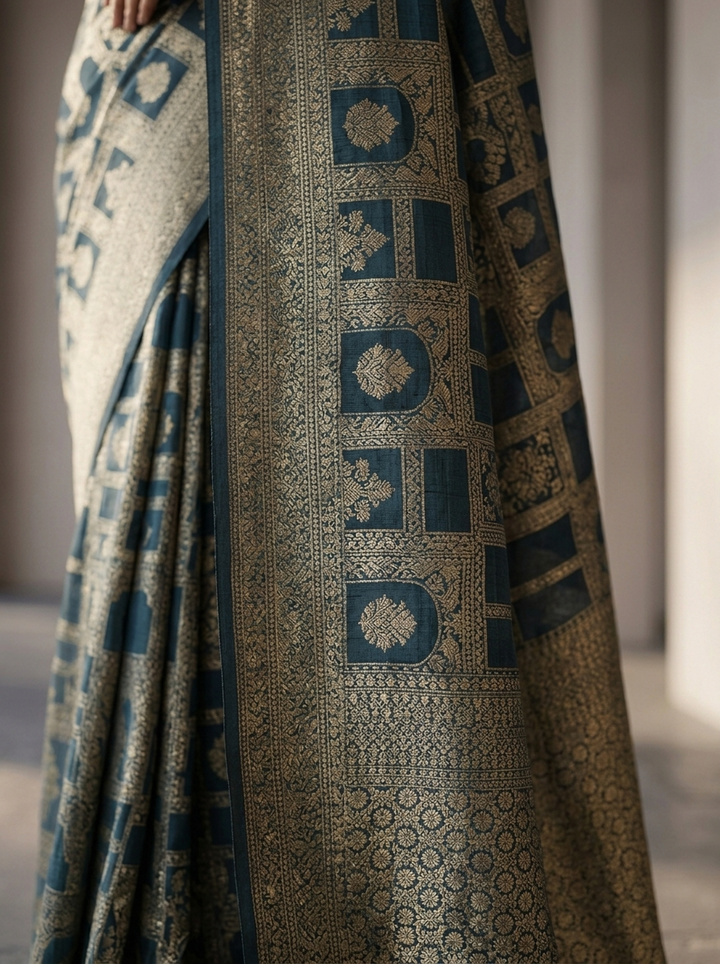 Peacock Banaras Weaved Saree