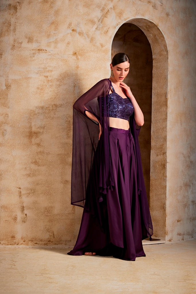 Neerus Purple suit set - detail view 1
