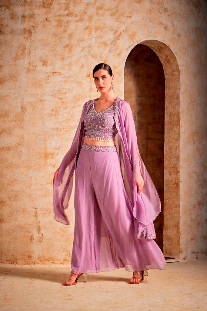 Neerus Purple suit set - side view